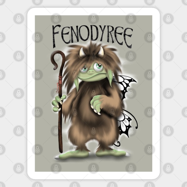 The Manx fenodyree Magnet by Manxcraft